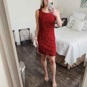 Ya Los Angeles Red Lace Dress